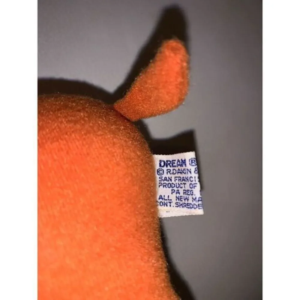 Vintage Dakin Dream Pets Orange Boxer Dog with a hat 1976‎